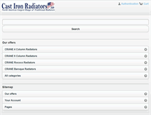 Tablet Screenshot of castironradiators.us
